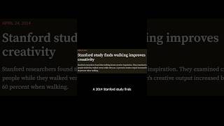 This exercise improves creativity #selfimprovement #productivity #creative  #walking