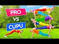 TANTANGAN AKROBATIK TIK TOK SULIT|| PRO vs CUPU! Trik-Trik Senam Tik Tok oleh 123 GO! Challenge