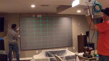 AKIA Screens Edge Free CineGrey 3D Ceiling Ambient Light Rejecting Screen Installation -THE DAINGEON