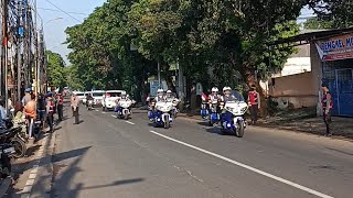 VIRAL!! Rombongan Pengawal Presiden PRABOWO Tanpa 'TOT TOT WUK WUK' 