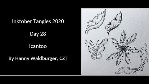 Inktober 2020 Tangles Day 28 Icantoo
