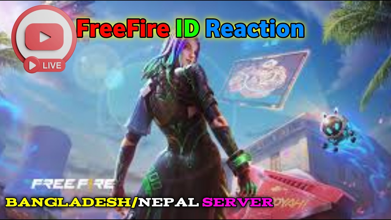 FREE FIRE ID REACTION ON LIVE
