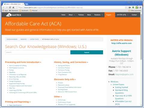 Sage 300 Construction and Real Estate:  Affordable Care Act File Forms 1095-B and 1094-B