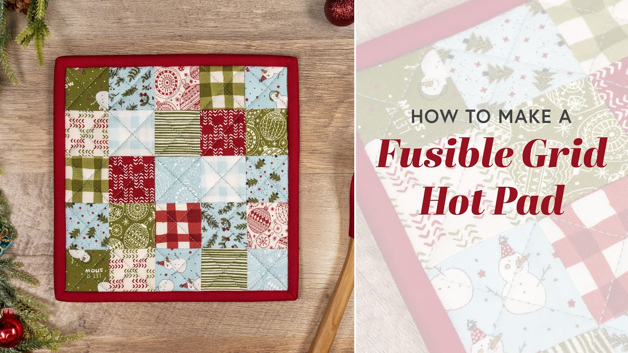 How To Make A Fusible Grid Hot Pad | Shabby Fabrics