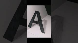 Drawing 3D letter &quot;A&quot;