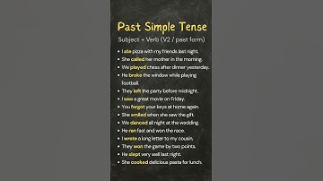 Past Simple Tense in Minutes | Easy Formula + 10Short Examples | English Grammar Lesson