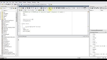 Matlab Course: z- transform of discrete signal in Matlab
