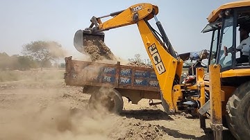 New Jcb 3dx Eco Xpert Making Pond With Mahindra Yuvo 415 DI Tractor and Swaraj Tractor Jcb Tractor