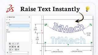 How to extrude text in SolidWorks (Effortless Design)
