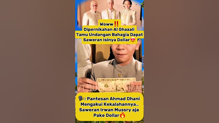 Saweran Dolar di Nikahan Al Ghazali, Tamu Undangan Auto Rebutan! #alghazali