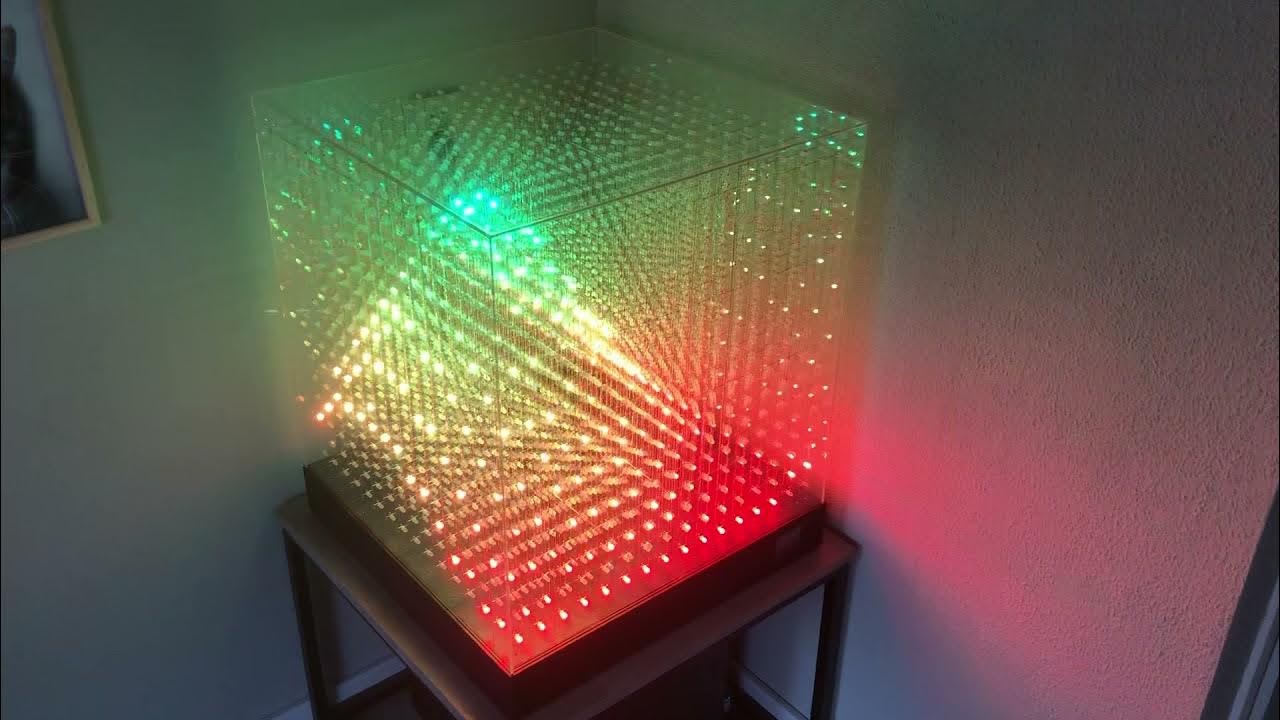 Cube 16. Led Cube 16х16х16. Куб из RGB ленты. 3d led куб RGB зеркальный. Куб из светодиодов 32 32.