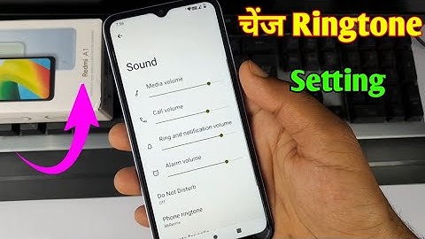 redmi a1 me change ringtone setting | redmi a1 me ringtone kaise setaen