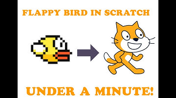 Make Flappy bird in scratch under a minute!