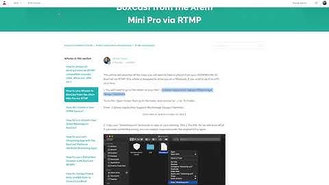 How to Live Stream to BoxCast from the Atem Mini Pro via RTMP
