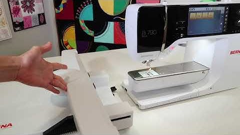BERNINA 790 82 Attaching the Embroidery Module