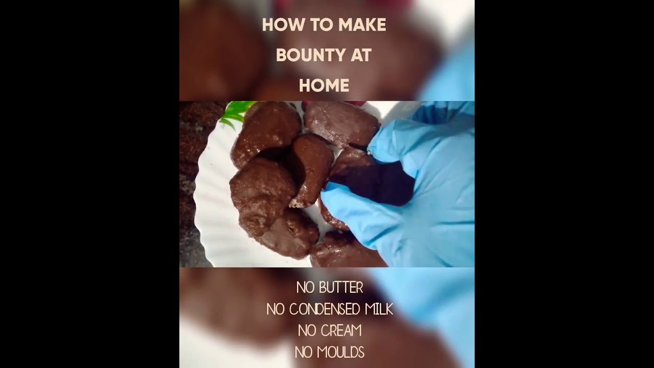 HOW TO MAKE BOUNTY AT HOME (simple and easy) YouTube