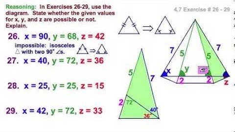4.7 Isosceles Triangles - Base Angles Theorems