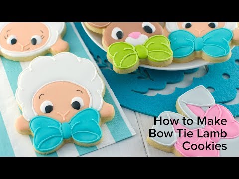 How to Make Bow Tie Lamb Cookies