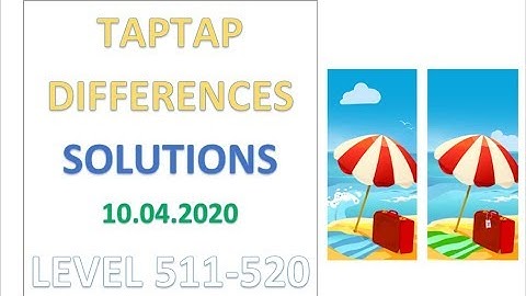 TapTap Differences Answers Level 511-520 Solutions