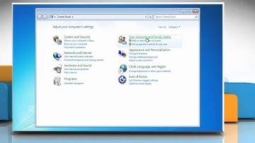 How to create a new user account in Windows® 7