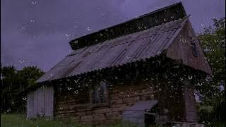 Bersantai Hujan Suara di Atap Tin dengan Guntur untuk Tidur | 10 Jam White Noise