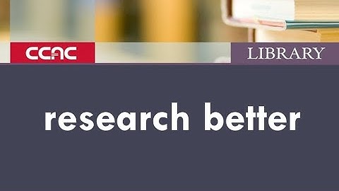 CCAC Library Overview