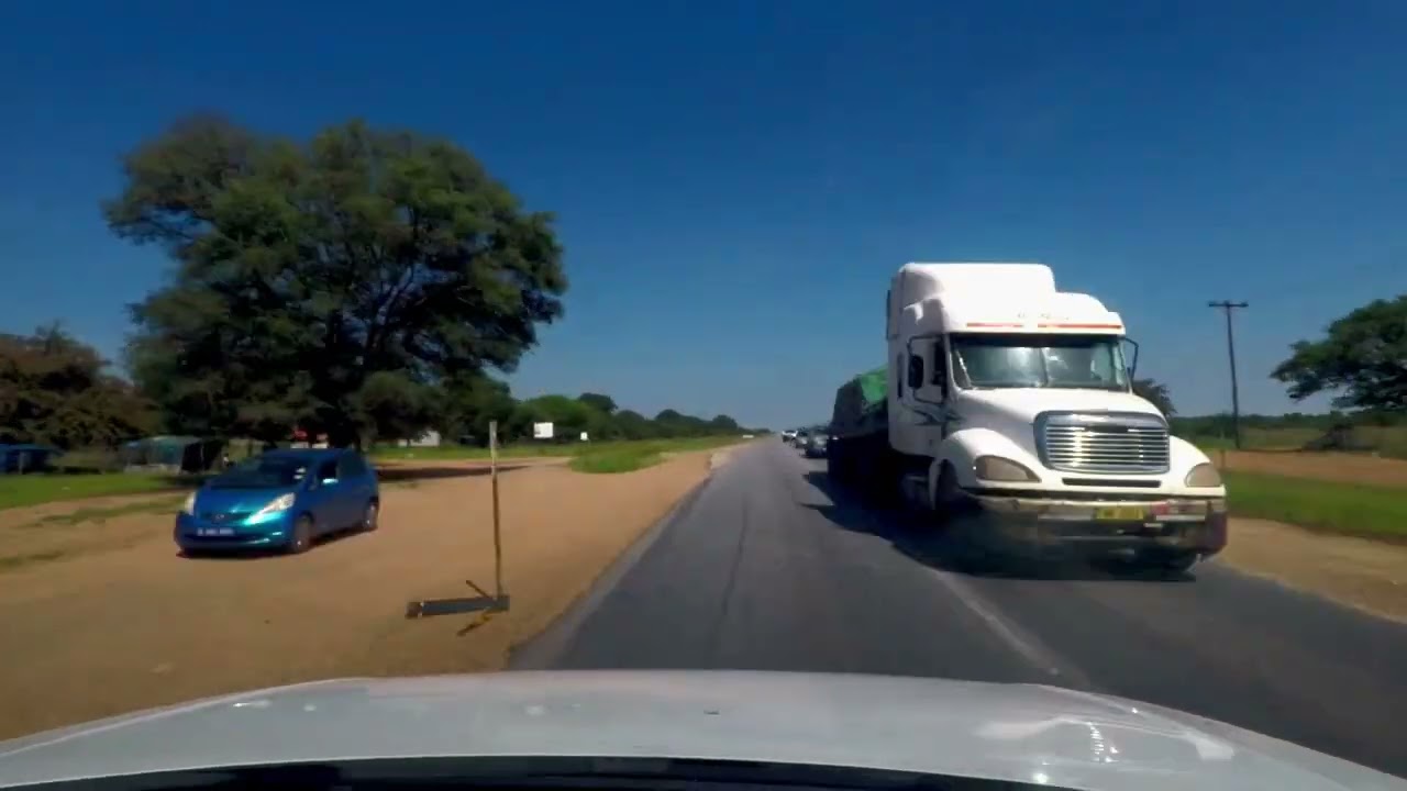 Francistown to Maun via A3, Botswana in 40 Minutes (Potholes, Elephants & Everything Else!)