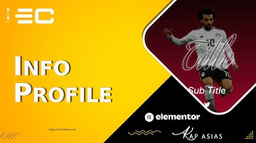 Info Profile Widget in Elementor | EC Addons Elementor Tutorial