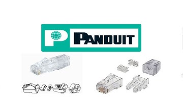 COMO PONCHAR PLUG RJ45 PANDUIT CAT 6 (5 PIEZAS)