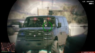 Gta V Epic 6 Stars Wanted Level Shootout Tank Rampage Escape