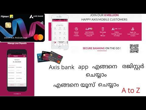 axis Bank mobile banking. malayalam :please subscribe my channel