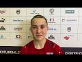 Barbora Fáčková po utkání s Finskem na MTR v Hradci Králové