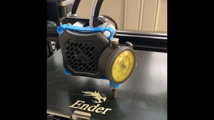 Ender 3 V2 printer bed leveling (dial indicator ac...