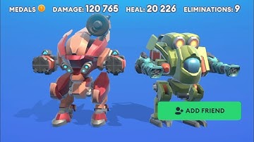 Destroying bots in Darkzone Duo with Kumiho in Little Big Robots