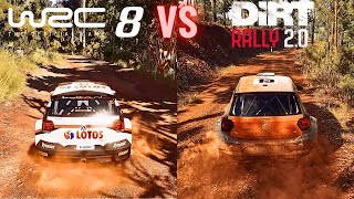 WRC 8 vs Dirt Rally 2.0 | Graphics & Sound Comparison [PC, 4K]