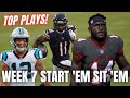 Week 7 Start &#39;Em, Sit &#39;Em! Top QB, RB, WR &amp; TE Starts/Sits! FANTASY FOOTBALL 2021