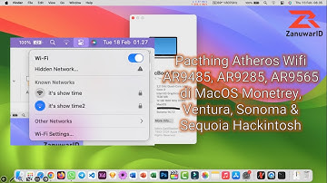 Pacthing Atheros Wifi AR9485, AR9285, AR9565 di MacOS Monetrey, Ventura, Sonoma & Sequoia Hackintosh