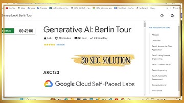 Generative AI : Berlin Tour  | Arcade Games | Qwiklabs Solutions | #ARC123 | #qwiklabs #Arcade2024