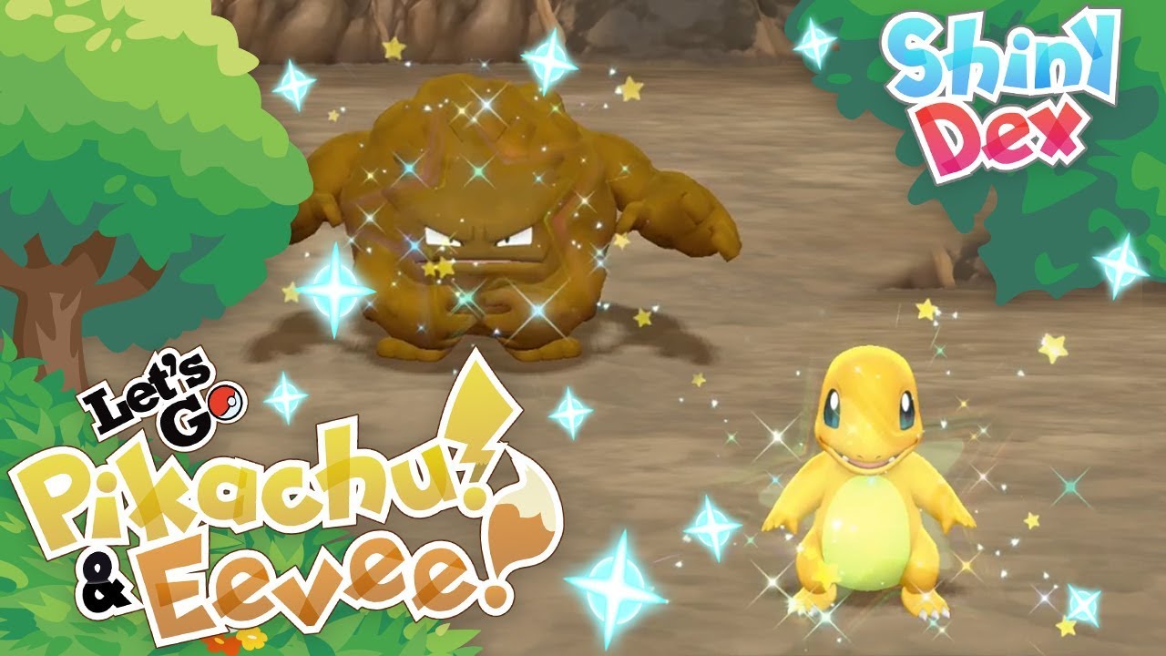 2 Shiny Reactions Epic Charmander And Random Shiny Graveler In Pokemon Let S Go Pikachu And Eevee Youtube