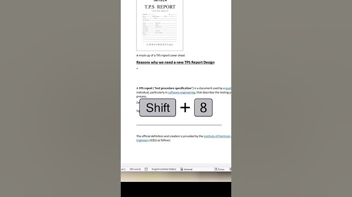 A trick to create bullets in Microsoft Word