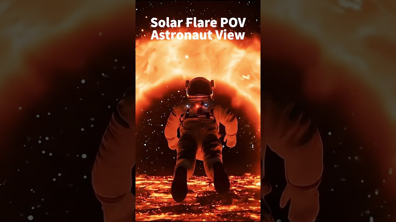 Solar Flare POV: Astronaut View 