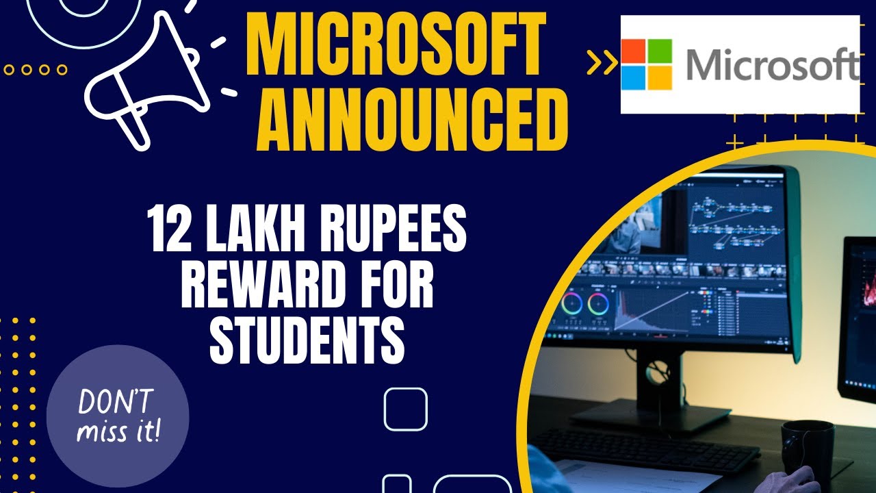 Microsoft Is Offering Up To Rs 12 Lakh If You Find A Bug #coding #microsoft #scholarship #programmer