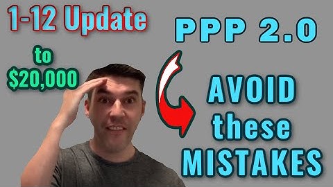 PPP Round 2 Loan How To Avoid 6 Biggest Mistakes with Online Application PPP2! NO CREDIT CHECK