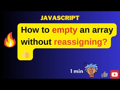 How to empty array without reassigning? #javascript