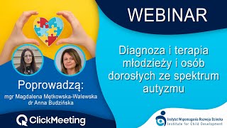 Diagnoza i terapia młodzieży i osób dorosłych ze spektrum autyzmu