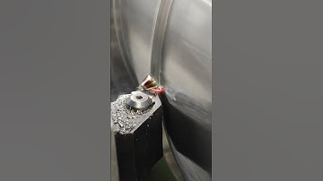 Making nice chips with Cazeneuve HB725 lathe #machinist #asmr #machineshop #machine #chips #steel