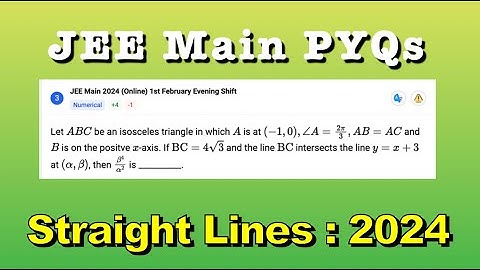 Let ABC be an isosceles triangle in which A is at (-1,0 ) angle A is 2pi/3 ,AB=AC