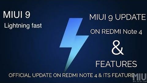 MIUI 9 STABLE GLOBAL UPDATE. REDMI NOTE 4