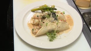 Digital Bite: Vienna Cafe and Bistro's Shrimp and Lobster Crepes With Fresh Asparagus