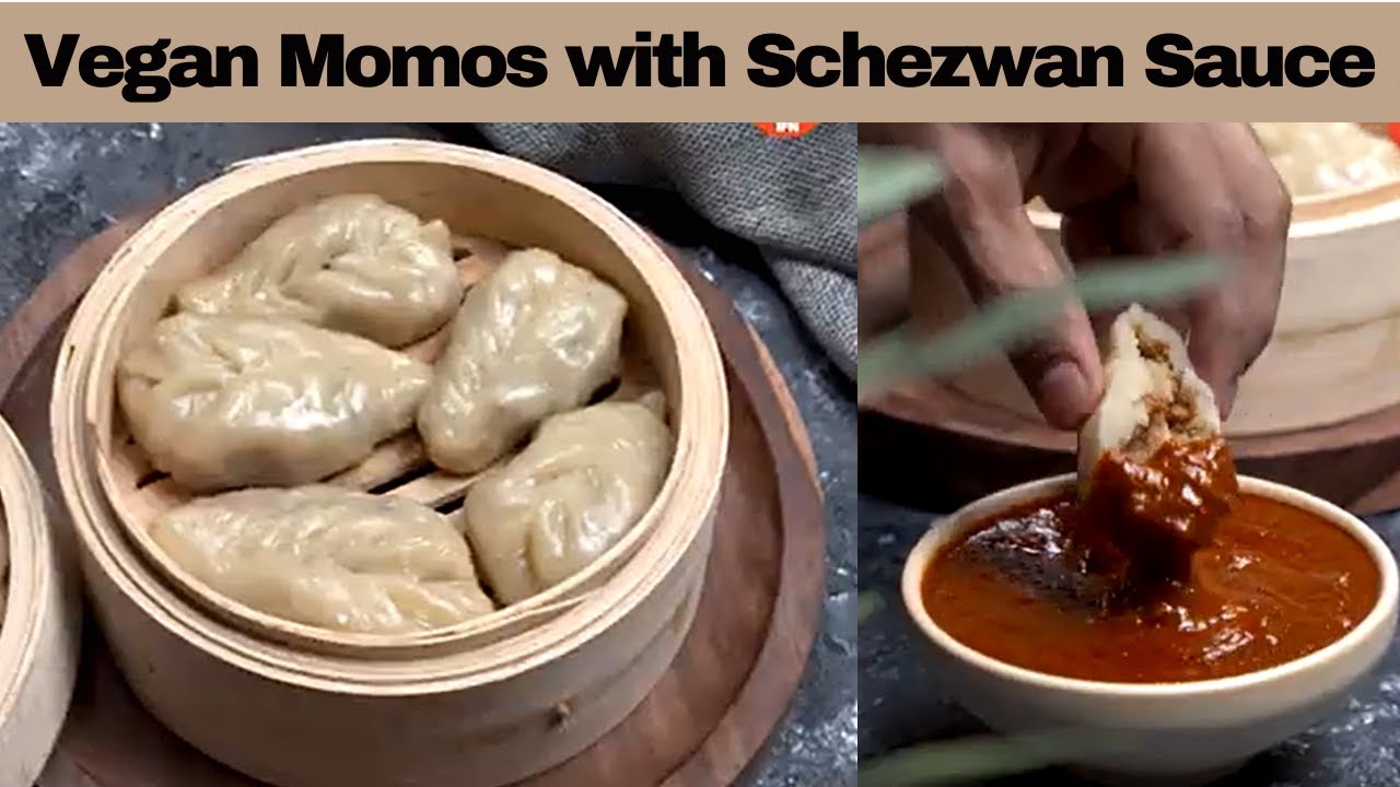 Best Veg soyaMomos With Shezwan Sauce |  Vegan Momos Recipe | मोमोज बनाने की विधिवेज मोमोज रेसिपी | India Food Network